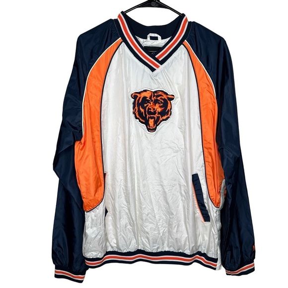 NFL Chicago Bears Windbreaker Pullover Jacket Size XL - Picture 1 of 8